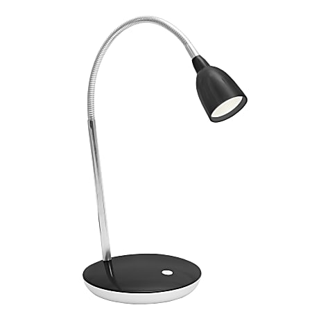 Lumisource Emu Table Lamp, 7"H, Black Shade/Black Base