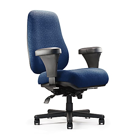 Neutral Posture® Big & Tall Chair, Midnight Sky Blue/Black