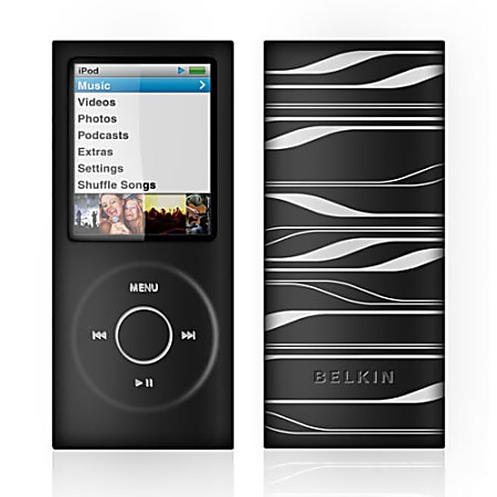 Belkin Sonic Wave Multimedia Player Sleeve for iPod - Silicone - Black, White
