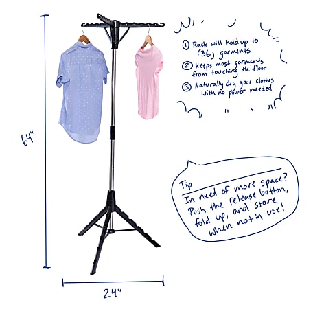 Honey can do tripod drying sales rack