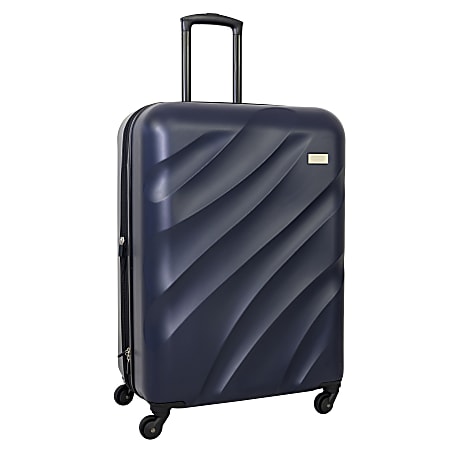 Geoffrey Beene Puffer Hardside 3 Piece Luggage Collection Navy Office Depot