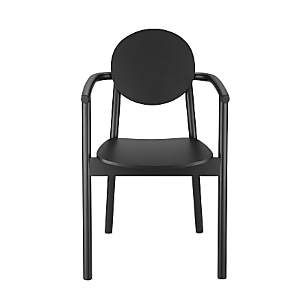 Eurostyle Octavio Wood Accent Armchair, Black
