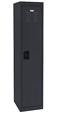 Sandusky® Steel Single-Tier Locker, 1 Opening, Black