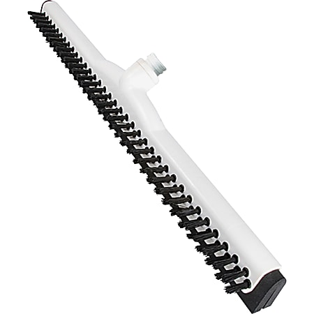 Ettore Wipe 'n Dry 18" Floor Squeegee, Rubber Blade, 2.5"H x 18"W x 3.5"L, Durable, Built-in Splash Guard, White, 1Each
