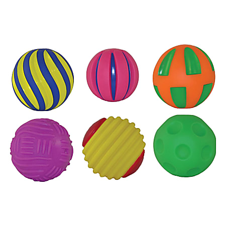 Get Ready Kids Tactile Squeak Balls, Pack Of 6 Balls