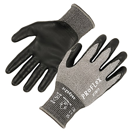 Ergodyne Proflex 7000-12PR Nitrile-Coated Gloves, Extra Small,