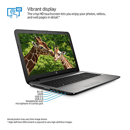 HP 15 ay053nr Laptop 15.6 Touch Screen 6th Gen Intel Core i5 8GB