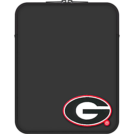 Centon LTSCIPAD-UGA Carrying Case (Sleeve) Apple iPad Tablet - Black - Bump Resistant - Neoprene, Faux Fur Interior - University of Georgia Logo