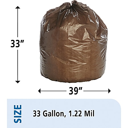 Brown trash bags store
