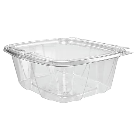 Dart® ClearPac® Containers, 7 1/8"H x 6 7/16"W x 2 5/8"D, 1 Qt, Clear, Pack Of 200 Containers