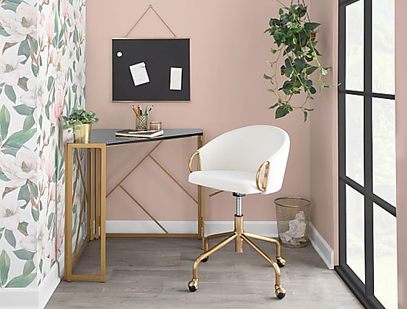 Black and gold corner desk online