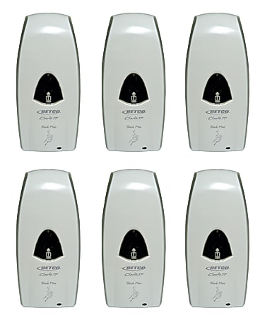 Betco® Clario® Touch-Free Foaming Soap Dispensers, White, Case Of 6