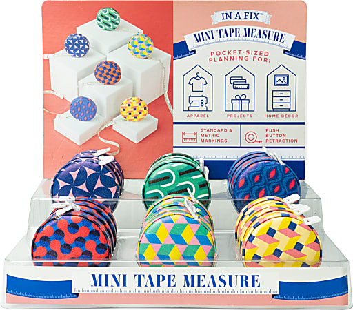 DM Merchandising In A Fix Mini Tape Measure Assorted Colors - Office Depot