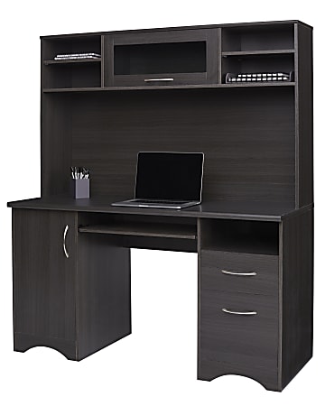 Home depot computer shop desk with hutch