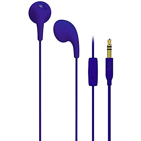 iLuv Bubble Gum In-Ear Headphones, Purple