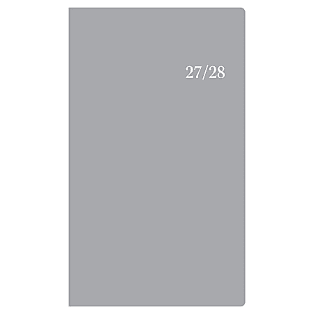 2027 Passages Solid Gray Monthly Planner (24-Month) 3.625x6.125