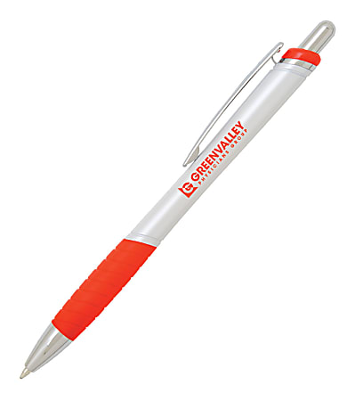 Pierced Chrome Clip Gel Pen
