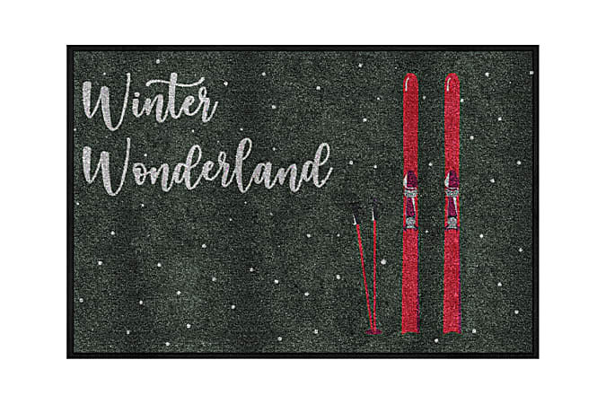 M+A Matting Message Mat, 2' x 3', Winter Wonderland