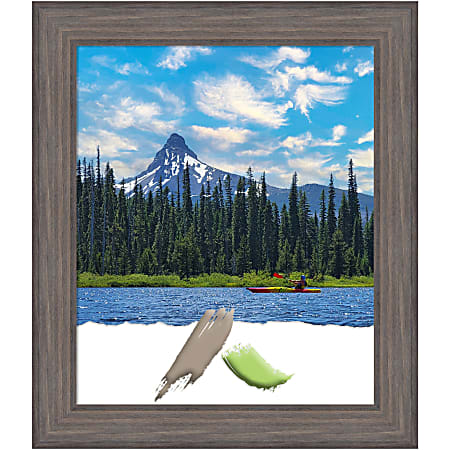 Amanti Art Country Barnwood Wood Picture Frame, 25"