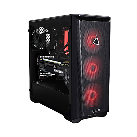 CLX SET TGMSETRXH0B80BR Liquid-Cooled Gaming Desktop PC, AMD Ryzen 9, 32GB Memory, 4TB Hard Drive/960GB Solid State Drive, Windows® 10 Home