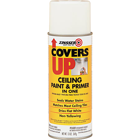 Zinsser COVERS UP Ceiling Paint & Primer In One Stain Blocker Spray, 13 Oz, White