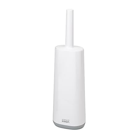 Joseph Joseph Flexible D-Shaped Toilet Brush, 17", Gray