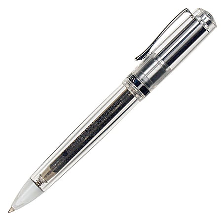 Monteverde® Artista™ Ballpoint Pen Kit, Medium Point, 0.8 mm, Clear Barrel, Black Ink