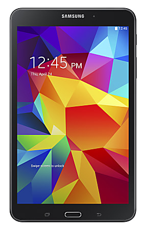 Samsung Galaxy Tab 4 SM-T330 Tablet - 8" - 1.50 GB Quad-core (4 Core) 1.20 GHz - 16 GB - Android 4.4 KitKat - 1280 x 800 - Plane to Line (PLS) Switching - Black