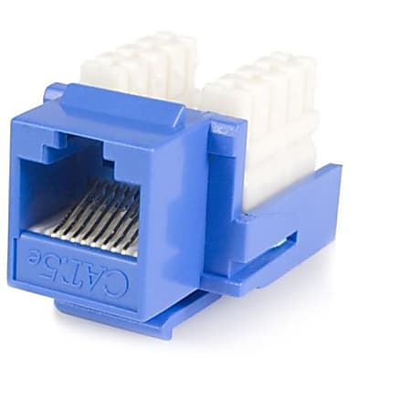 StarTech.com StarTech.com Cat5e RJ45 Keystone Jack Blue - 110 Type 110 Type Cat. 5 Keystone Jack A+B - Network Connector - RJ-45