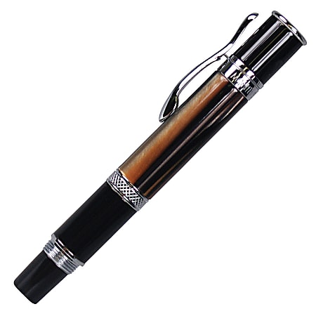 Monteverde® Mini-Jewelria™ Fountain Pen, Medium Tip, Brown Barrel, Black Ink