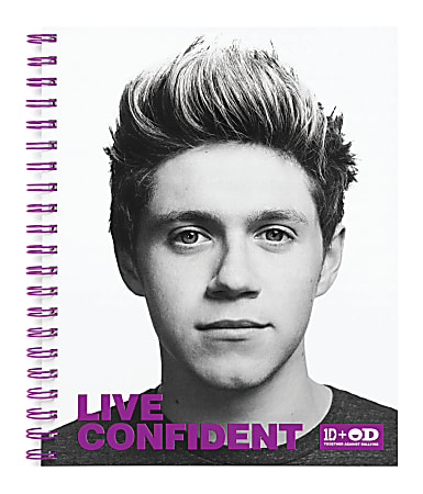 One Direction Limited Edition 1D + OD Together Spiral Notebook, Niall - Confident, Purple