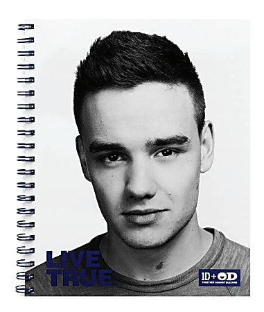 One Direction Limited Edition 1D + OD Together Spiral Notebook, Liam - True, Navy Blue