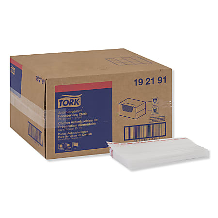 Tork Food Service Cloth, 13" x 24", White, Box Of 150 Cloths