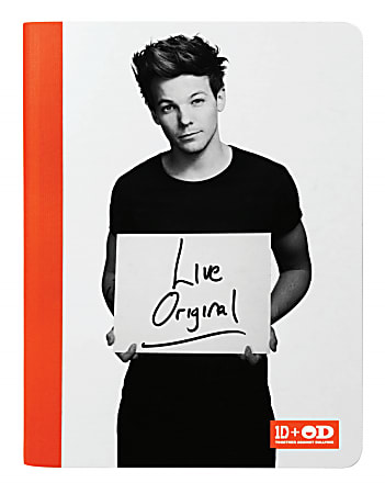 One Direction Limited Edition 1D + OD Together Composition Book, Louis - Original, Orange