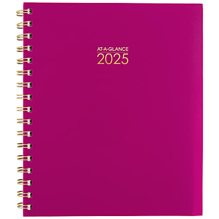 2025-2026 AT-A-GLANCE® Harmony Weekly/Monthly Planner, 7" x 8-3/4", Beetroot, January To January, 1099-805-56
