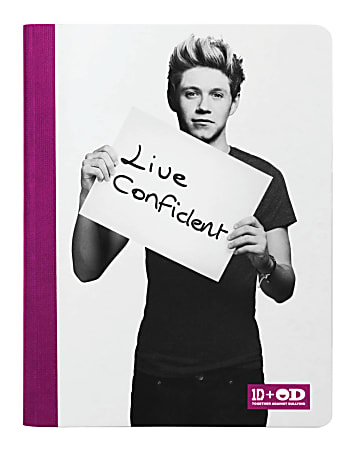 One Direction Limited Edition 1D + OD Together Composition Book, Niall - Confident, Purple