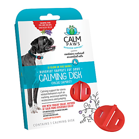 Calm Paws Calming Disk For Dogs, Red