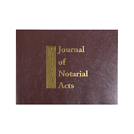 Soft Cover Journal of Notarial Acts Logbook For Notary