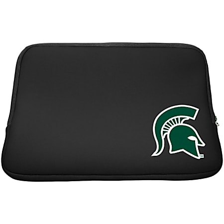 Centon LTSC15-MSU Carrying Case (Sleeve) for 15.6" to 16" Notebook - Black - Bump Resistant - Neoprene, Faux Fur Interior - Michigan State University Logo - Retail
