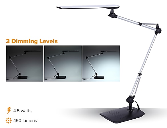 Bostitch Dual Swing Arm Led Desk Lamp, Adjustable Led Desk Lamp