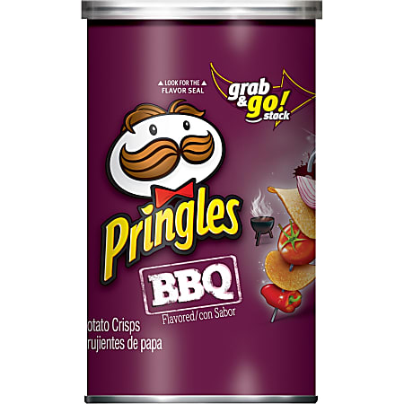 Pringles BBQ Potato Chips 2.5 OZ - Office Depot