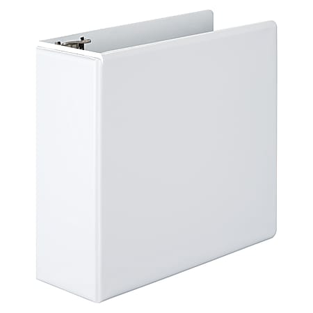 Wilson Jones® View 3-Ring Binder With EasyLoad Rings, 4" D-Rings, 51% Recycled, White