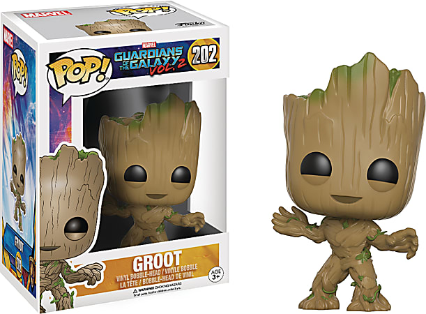 Funko POP Figure MARVEL Guardians Of The Galaxy Vol. 2 Groot 6 516 H x 4  1116 W x 3 58 D Multicolor - Office Depot