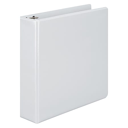Wilson Jones® View 3-Ring Binder With EasyLoad Rings, 2" D-Rings, 49% Recycled, White
