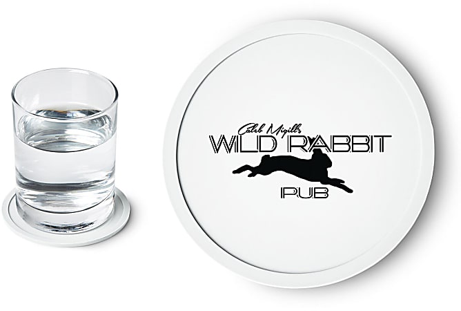 Custom Silicone Coasters, 3-7/8" x 3-7/8", Set Of 125 Coasters