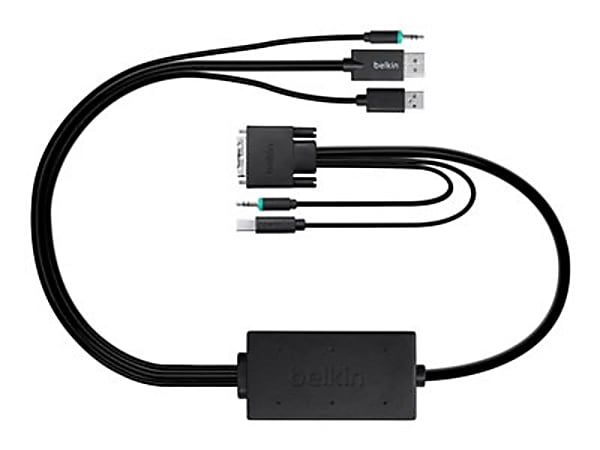 Belkin DisplayPort/DVI KVM Cable - 6 ft DisplayPort/DVI KVM Cable for KVM Switch - First End: DisplayPort Digital Audio/Video - Second End: DVI Digital Video