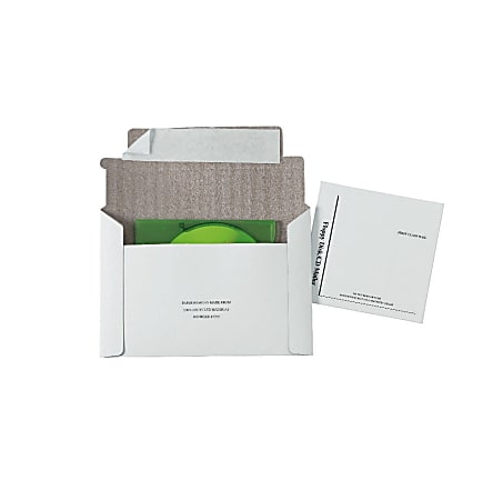 Quality Park Foam Lined Disk/CD Mailers, 5 1/8" x 5", 100% Recycled, White, Box Of 25