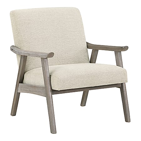 Office Star™ Weldon Armchair, Gray/Brushed Gray