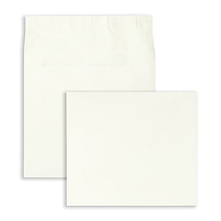 Quality Park® Survivor® Tyvek® Expansion Envelopes, Open Side, 12" x 16" x 4", Self-Adhesive, White, Box Of 50