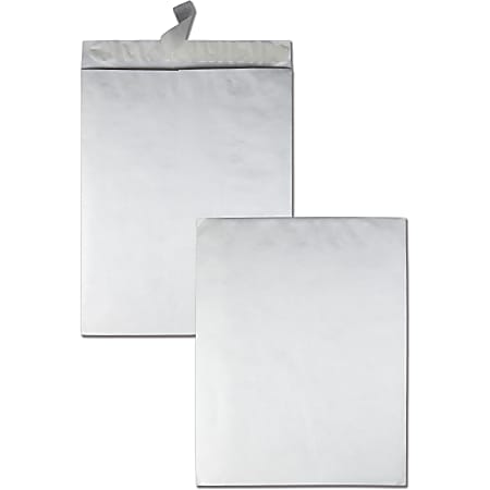 Quality Park® Tyvek® Envelopes, 18" x 23", Self-Adhesive, White, Box Of 25
